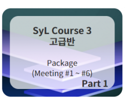 SyL Course 3 (고급반 1)  Meeting #1-#6